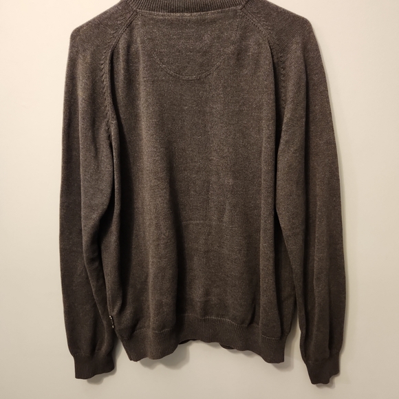 Fynch Hatton Zip Up Sweater - Supersoft Cotton - Gray - Small - Picture 6 of 9